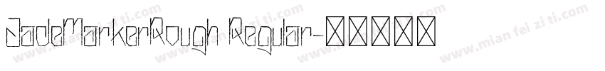 JadeMarkerRough Regular字体转换